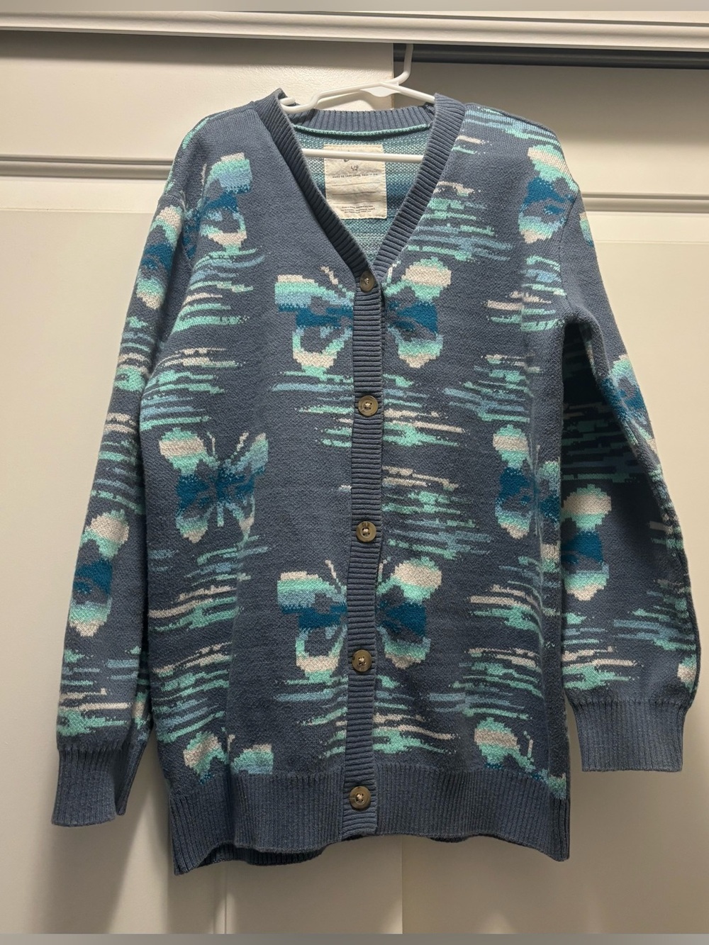 Tea Collection butterfly cardigan, size L 8-10